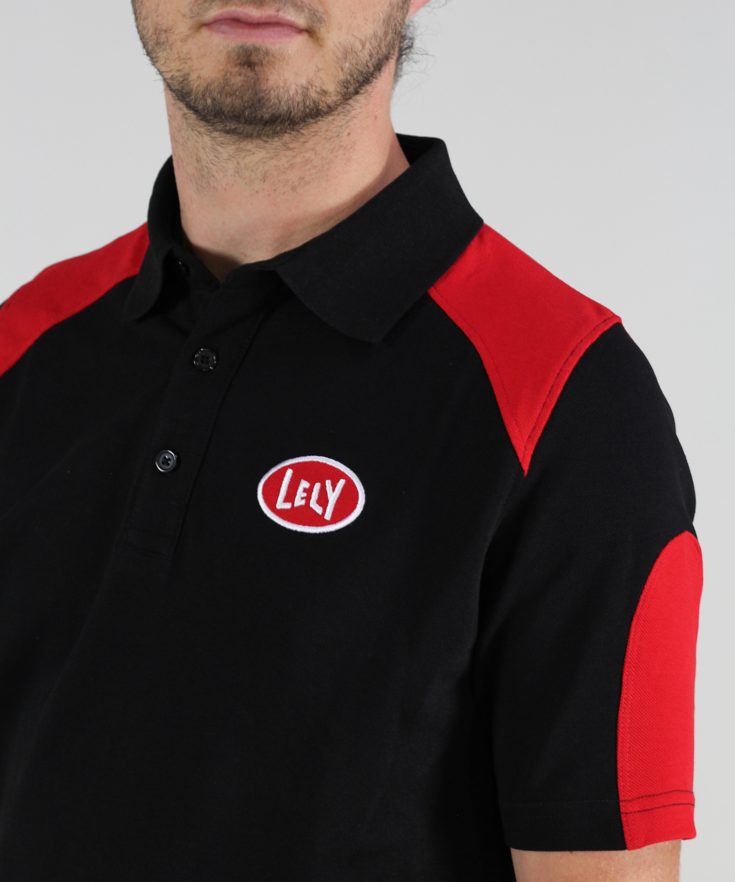 Polo men black-red 2.0